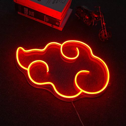 Enigmatic Radiance: Akatsuki Logo Neon Wall Lamp in Multiple Sizes and Colors