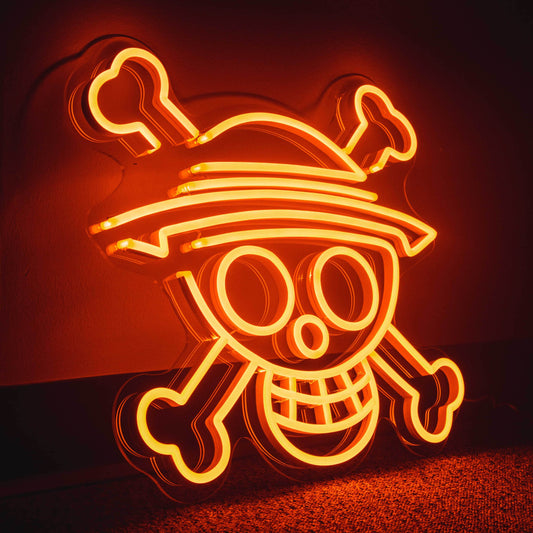 Set Sail with Luffy: Iconic Neon Sign